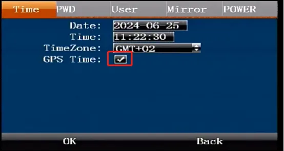 Automatic time calibration