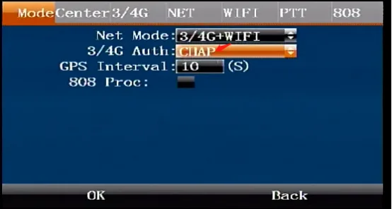 Use the remote control display menu configuration