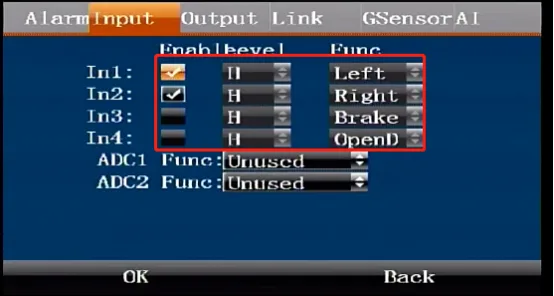 How to trigger an alarm on the device?