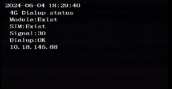 1. Check 4G dial-up information