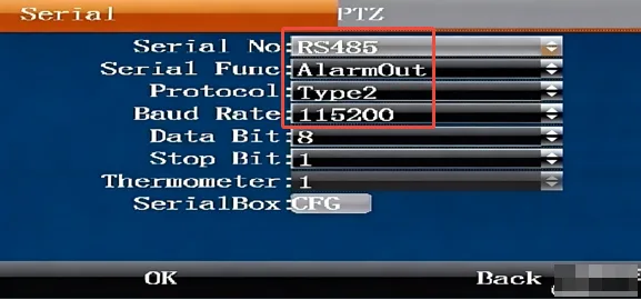 2. Device menu configuration