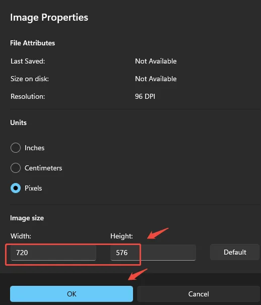 Step 1: Create a new standard-size canvas avoid image stretching