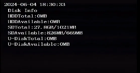 4. View disk capacity information